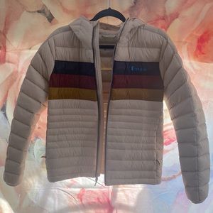 Cotopaxi cream jacket